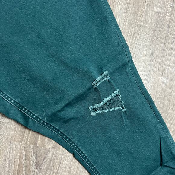 Ava & Viv Women's Plus Size Green High-Rise Ankle Jeans - Size 18W - NWT - Picture 13 of 15